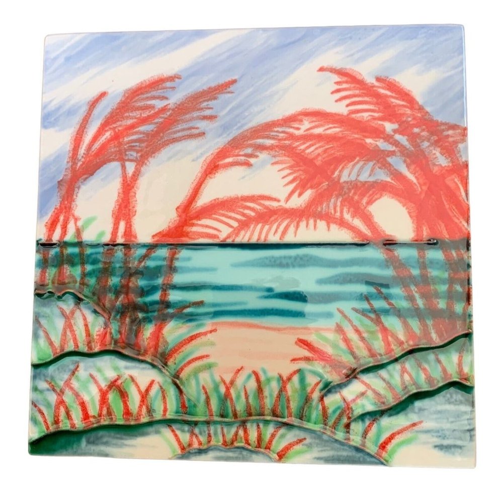 Sand Dunes Beach Decorative Ceramic Wall Art Tile 8x8 Backsplash Bathroom Gift